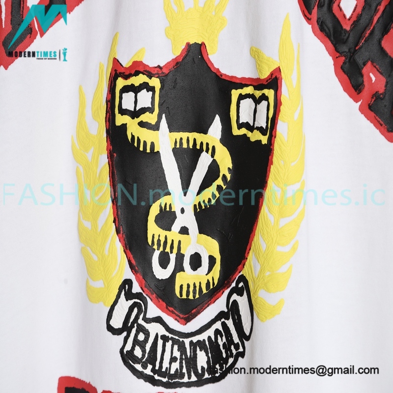 Balenciaga - 23SS Scissor Print Short Sleeve T-shirt